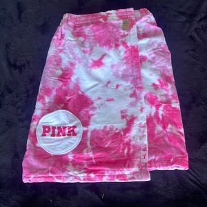 Women girls Victoria secret pink wrap towel